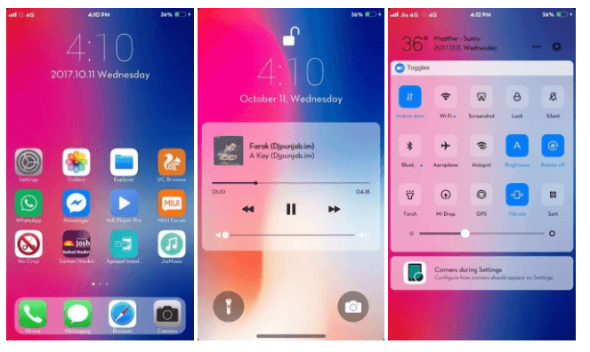 Tema iPhone X iOS 11 