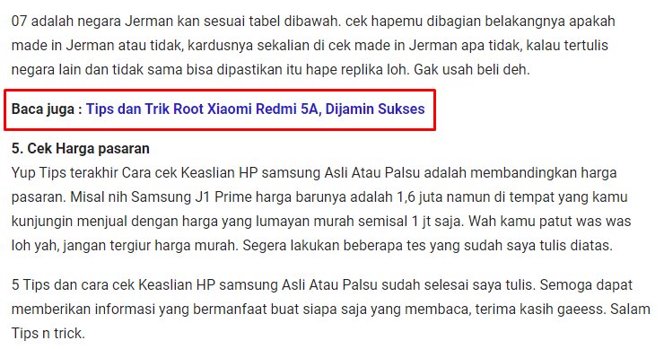 tehnik seo interlink