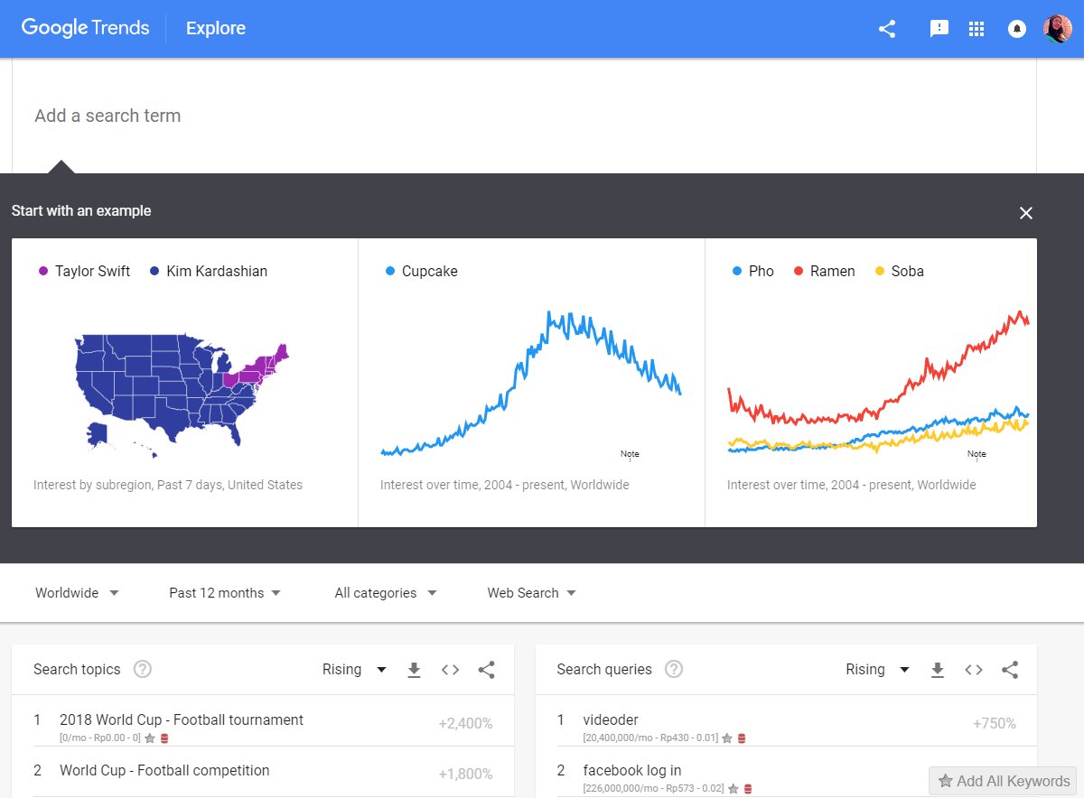menggunakan google trends explore