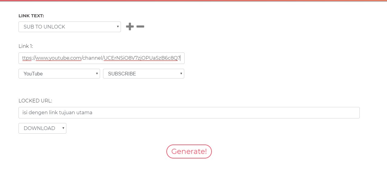 menambah subcriber youtube dengan sub2unlock